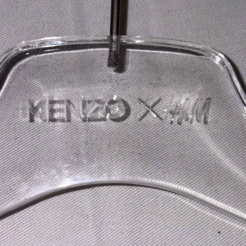 KENZO x H&M Clear Plastic Hangers Set of 6 Designer Collaboration